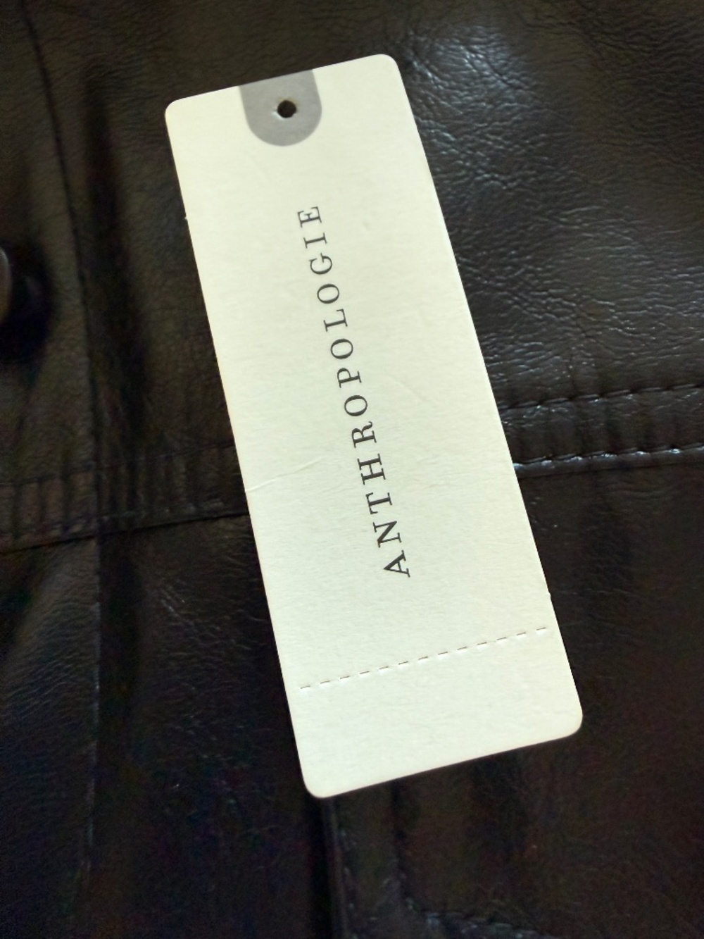 Anthropologie Pilcro Weston Faux Leather Boyfriend Jacket Black Size S - Picture 8 of 8